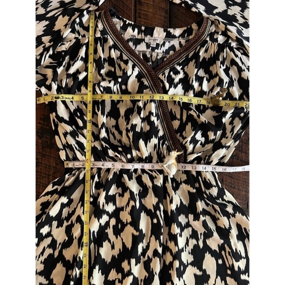 Animal Print Embroidered V-neck Dress by Umgee - Picture 14 of 16